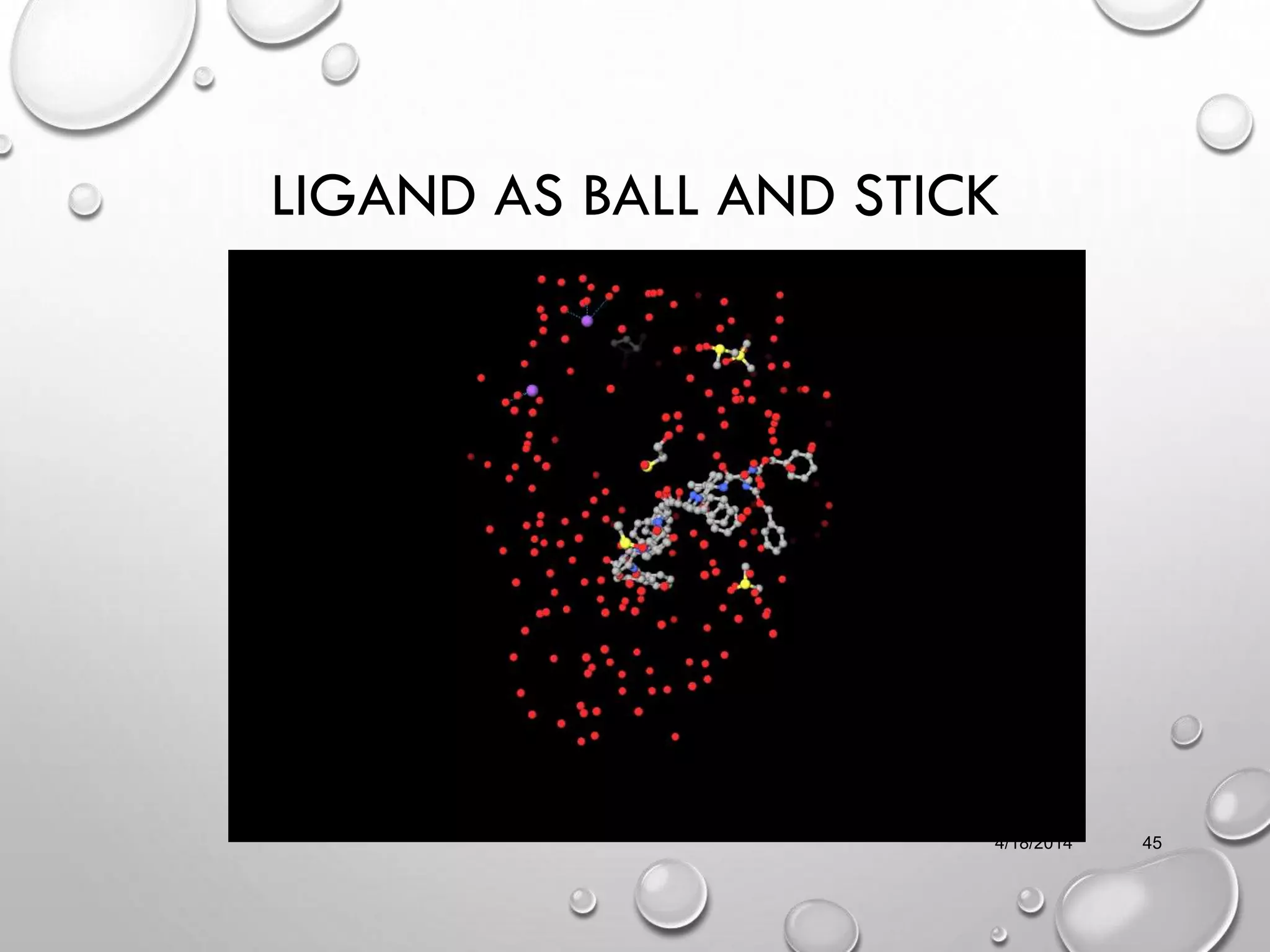 LIGAND AS BALL AND STICK
4/18/2014 45
 