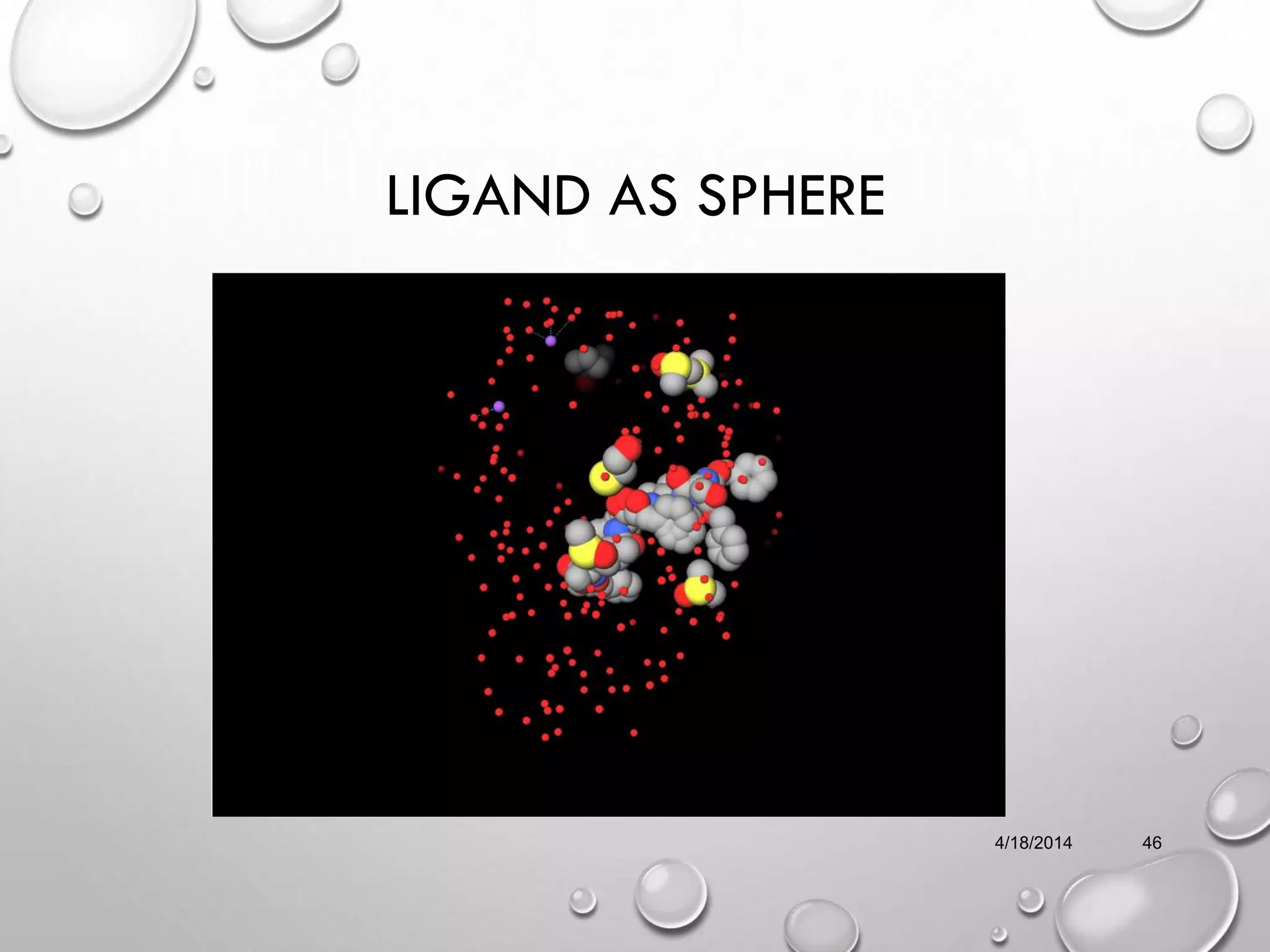 LIGAND AS SPHERE
4/18/2014 46
 