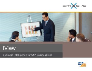 iView
Business Intelligence for SAP Business One
 