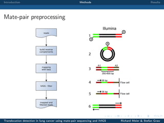 Introduction

Methods

Results

Mate-pair preprocessing

Translocation detection in lung cancer using mate-pair sequencing and iVIGS

Richard Meier & Stefan Graw

 