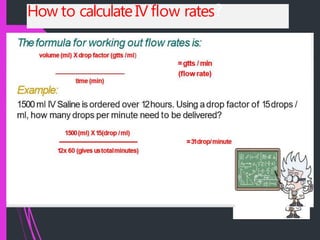Iv infusion ppt | PPTX