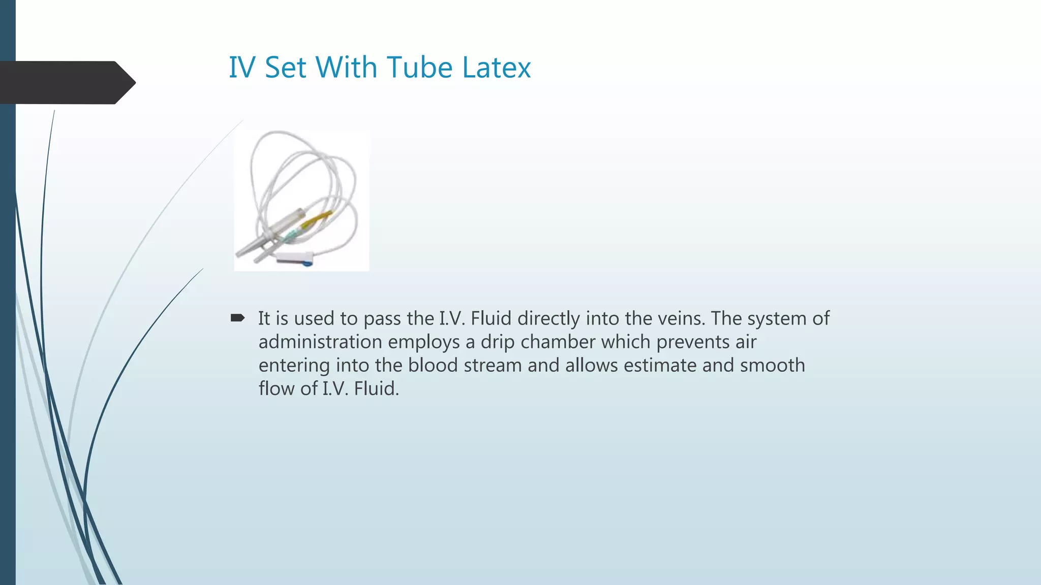 Iv infusion set | PPTX