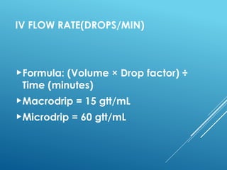 intravenous imjection administration for bsc nursing | PPTX