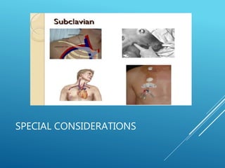 SPECIAL CONSIDERATIONS
 