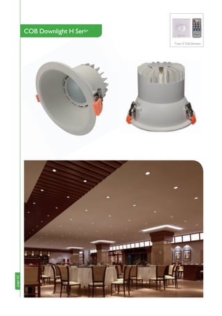 page62
COB Downlight H Series
page62
COB Downlight H Series
Triac/ 0-10V Dimmer
 