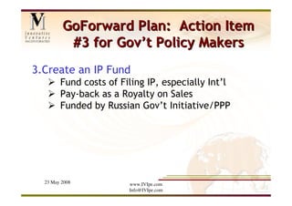 IVI Presentation at UNECE Conference, May 2008