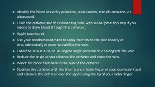 Iv Line Tracing Iv line insertion in children | PPTX