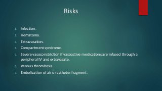 Peripheral Iv Risks Iv line insertion in children | PPTX