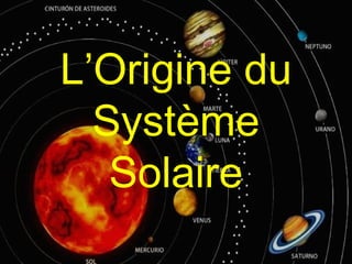 L’Origine du
Système
Solaire

 
