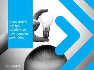 a new model
that has
transformed
how agencies
work today.
 