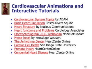 Copyright © The McGraw-Hill Companies, Inc. Permission required for reproduction or display.
68
Cardiovascular Animations ...
