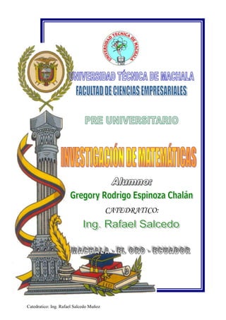 CATEDRATICO:




Catedratico: Ing. Rafael Salcedo Muñoz
 