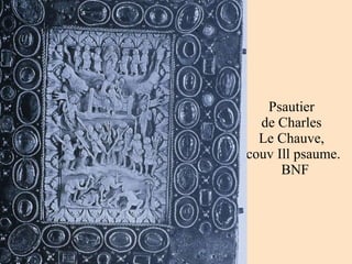 Psautier  de Charles  Le Chauve,  couv Ill psaume.  BNF 