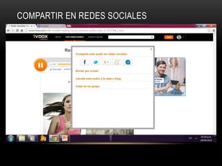 COMPARTIR EN REDES SOCIALES 
 