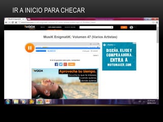 IR A INICIO PARA CHECAR 
 