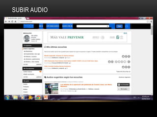 SUBIR AUDIO 
 