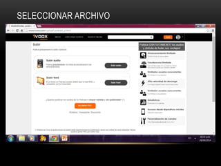 SELECCIONAR ARCHIVO 
 