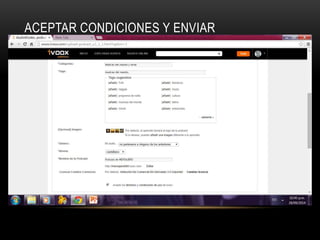 ACEPTAR CONDICIONES Y ENVIAR 
 