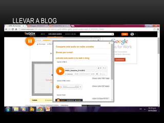 LLEVAR A BLOG 
 