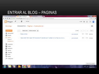 ENTRAR AL BLOG – PAGINAS 
 