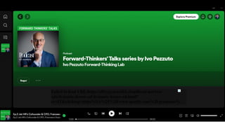 Ivo Pezzuto's podcasts thought-provoking ideas