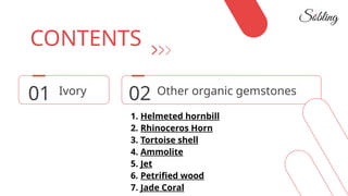 Ivory Guidebook And Other 7 Kinds Of Organic Gemstones’ Secrets.pptx