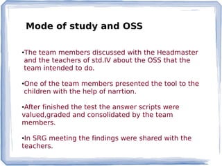 Iv oss report presenation | ODP
