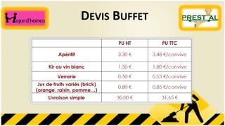DEVIS BUFFET
 