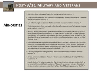 National Guard OIF/OEF veterans tend to be older, with an average age of 37. 10