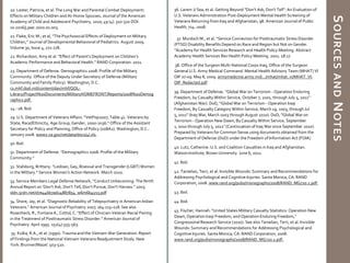 As of January 2011, the VA reported 11.5% of GWOT veterans diagnosed with PTS.48There is no report of diagnoses from non-VA community providers which often diagnose and treat veterans, so the estimates of veterans diagnosed with PTS are likely much higher. 