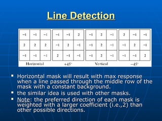 Point Line Detection Sample Mask IVP_segmentation ppt for image segmentation used in computer graphics | PPT