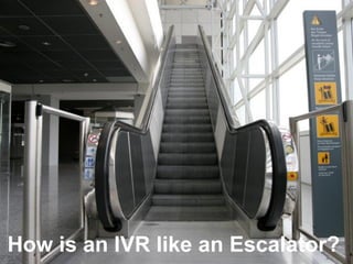 www.inin.com
©2012 Interactive Intelligence Group Inc.
How is an IVR like an Escalator?
 