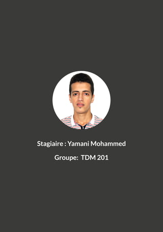 Mohammed Yamani || Rapport De Stage 