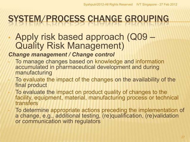 Best Practices to Implement an Effective Change Control Program Company ...