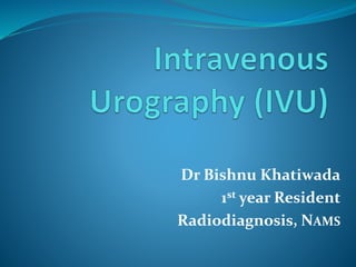 Dr Bishnu Khatiwada
1st year Resident
Radiodiagnosis, NAMS
 
