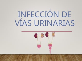 INFECCIÓN DE
VÍAS URINARIAS
 
