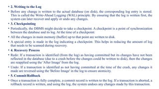 DBMS Protocols, time sharing, two phase locking, validation | PPTX