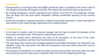 DBMS Protocols, time sharing, two phase locking, validation | PPTX