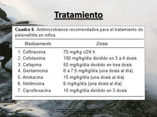Tratamiento




Consenso Mexicano en Infecciones de Vías Urinarias
en Pediatría, Acta Pediátrica de México Volumen 28,   20
       Núm. 6, noviembre-diciembre (2007)
 