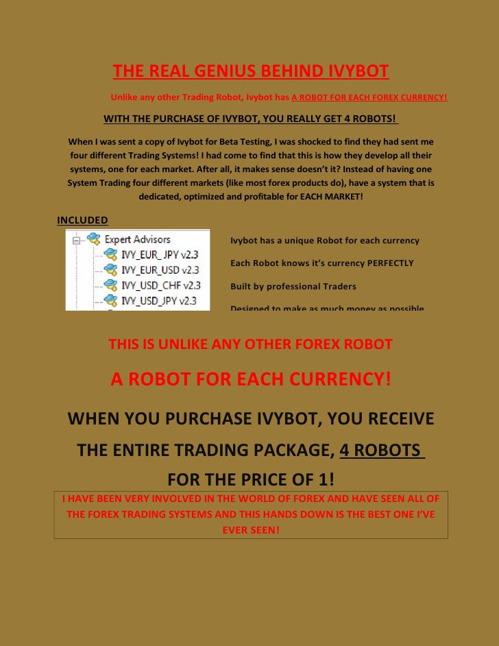Efx forex robot review