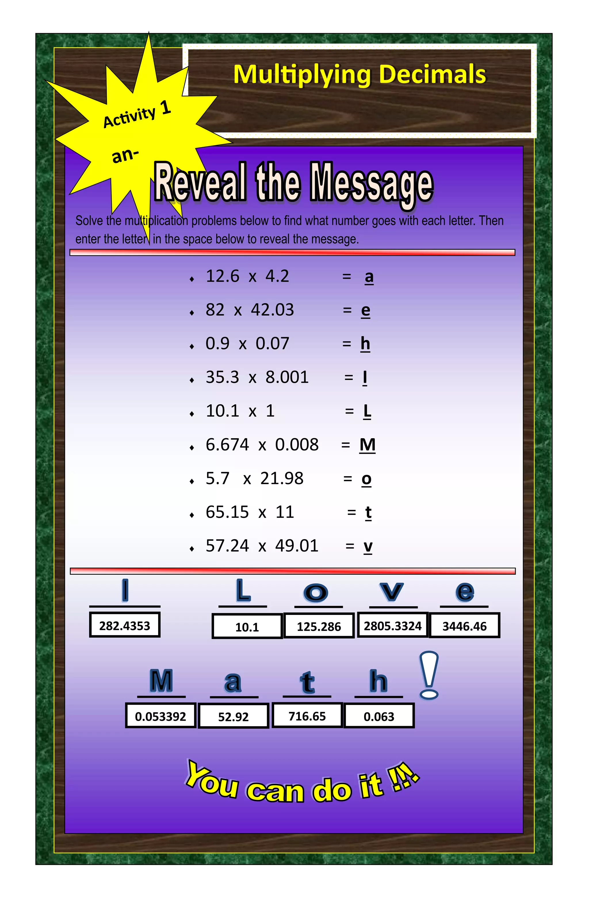 strategic intervention materials in math 6 PDF