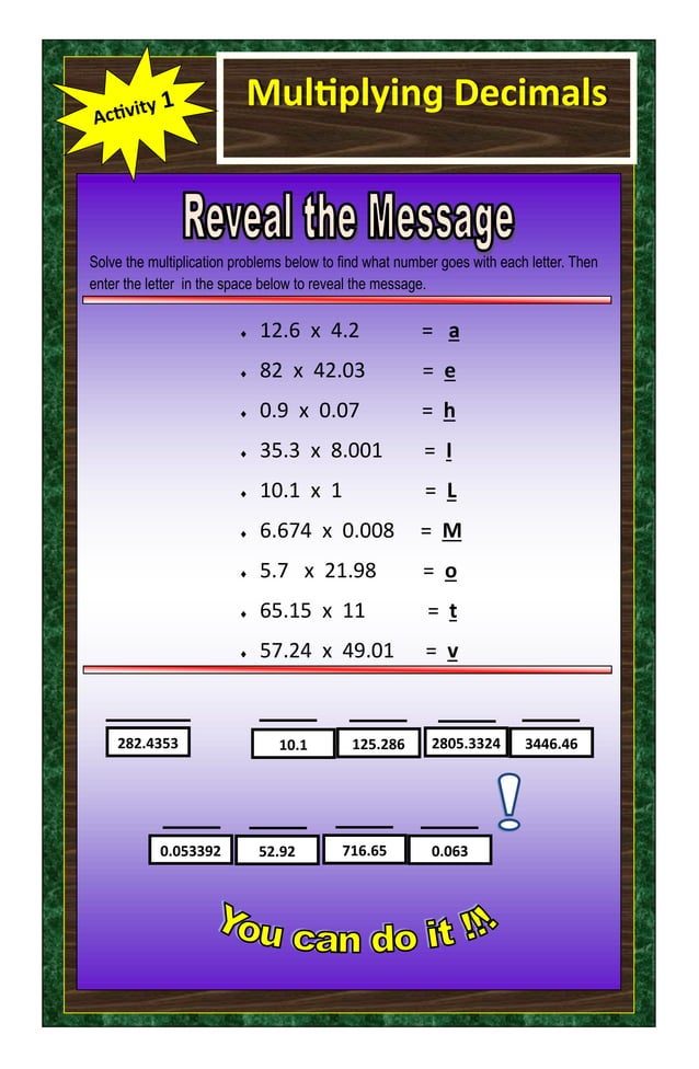 strategic intervention materials in math 6