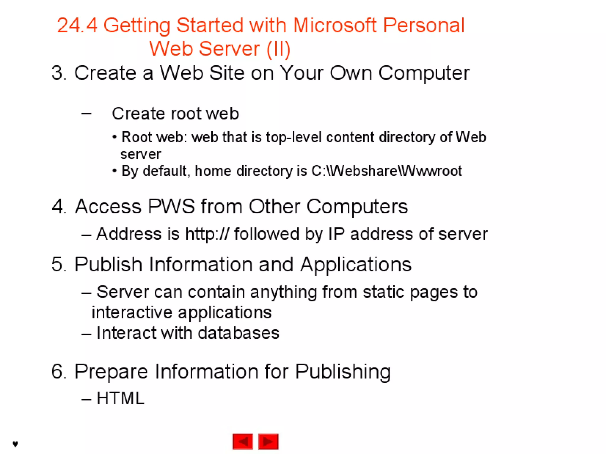 Internet development 24