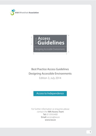 Iowa Accessibility Code Irish Wheelchair Association Access Guidelines | PDF