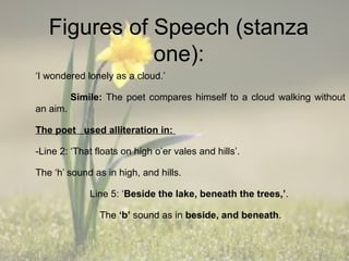 I wandered lonely as a cloud | PPT