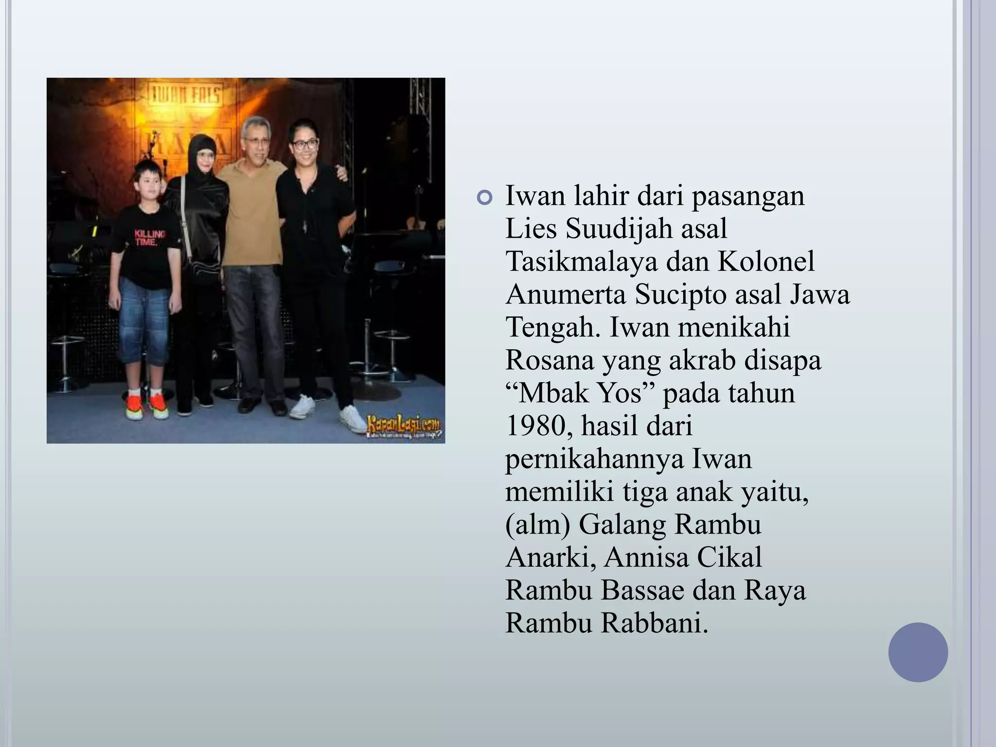 biografi Iwan fals | PPTX