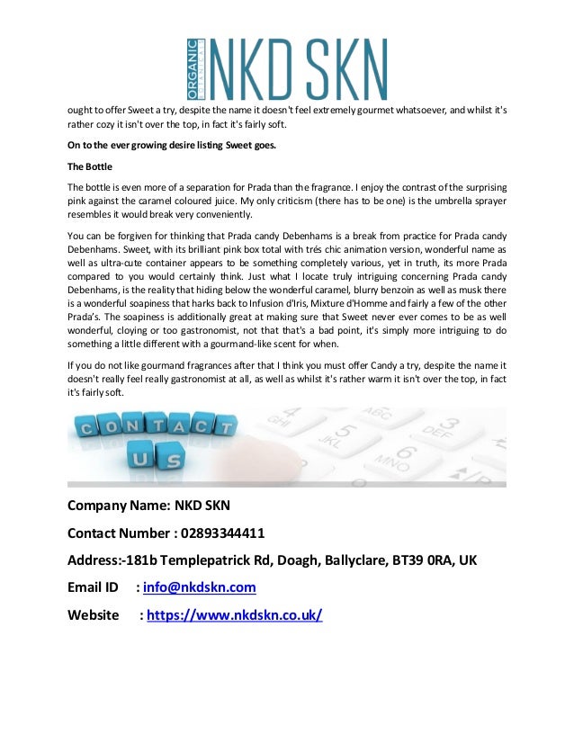 prada candy debenhams