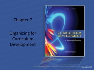 Chapter 7
Organizing for
Curriculum
Development
 