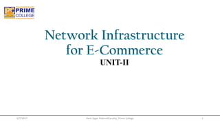Network Infrastructure
for E-Commerce
UNIT-II
Hem Sagar Pokhrel(Faculty), Prime College6/7/2017 1
 
