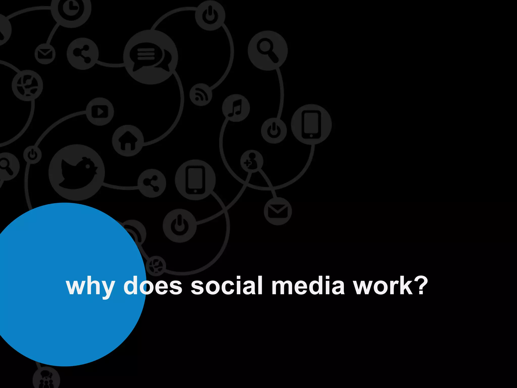 why does social media work?
 